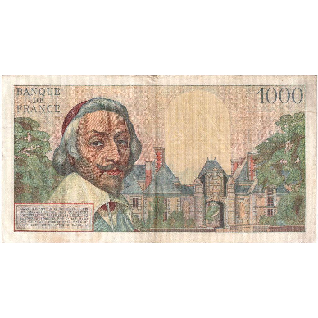 Frankrijk, 1000 Francs, Richelieu, 1955-05-05, W151, TTB