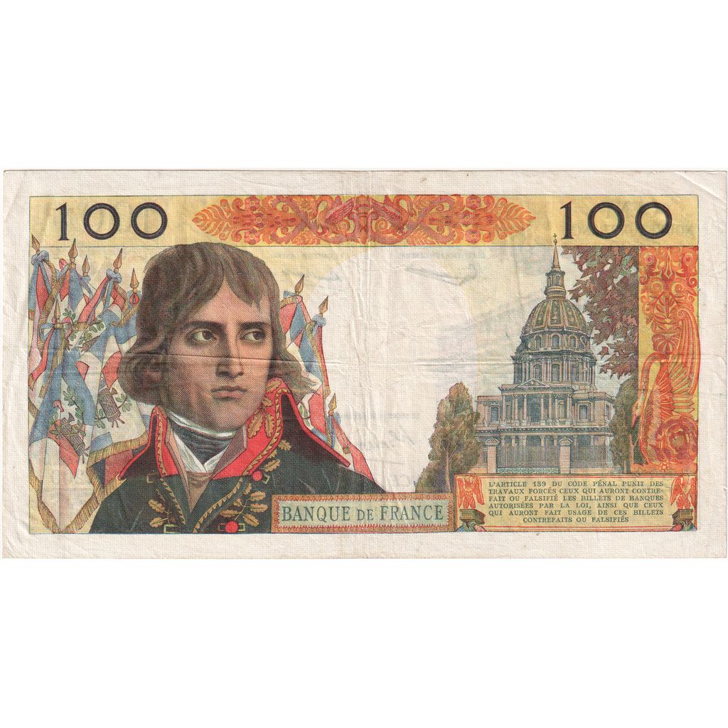 France, 100 Nouveaux Francs, Bonaparte, 1962-12-06, F200, VF(30-35)