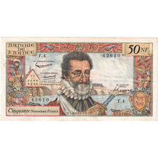 France, 50 Nouveaux Francs, Henri IV, 1959-03-05, F.4, EF(40-45)