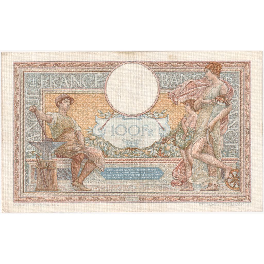 França, 100 Francs, Luc Olivier Merson, 1934-06-14, X.45051, EF(40-45)