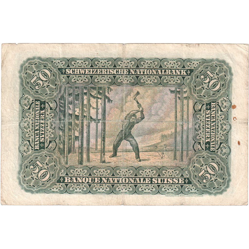 Switzerland, 50 Franken, 1939-03-17, VG(8-10)