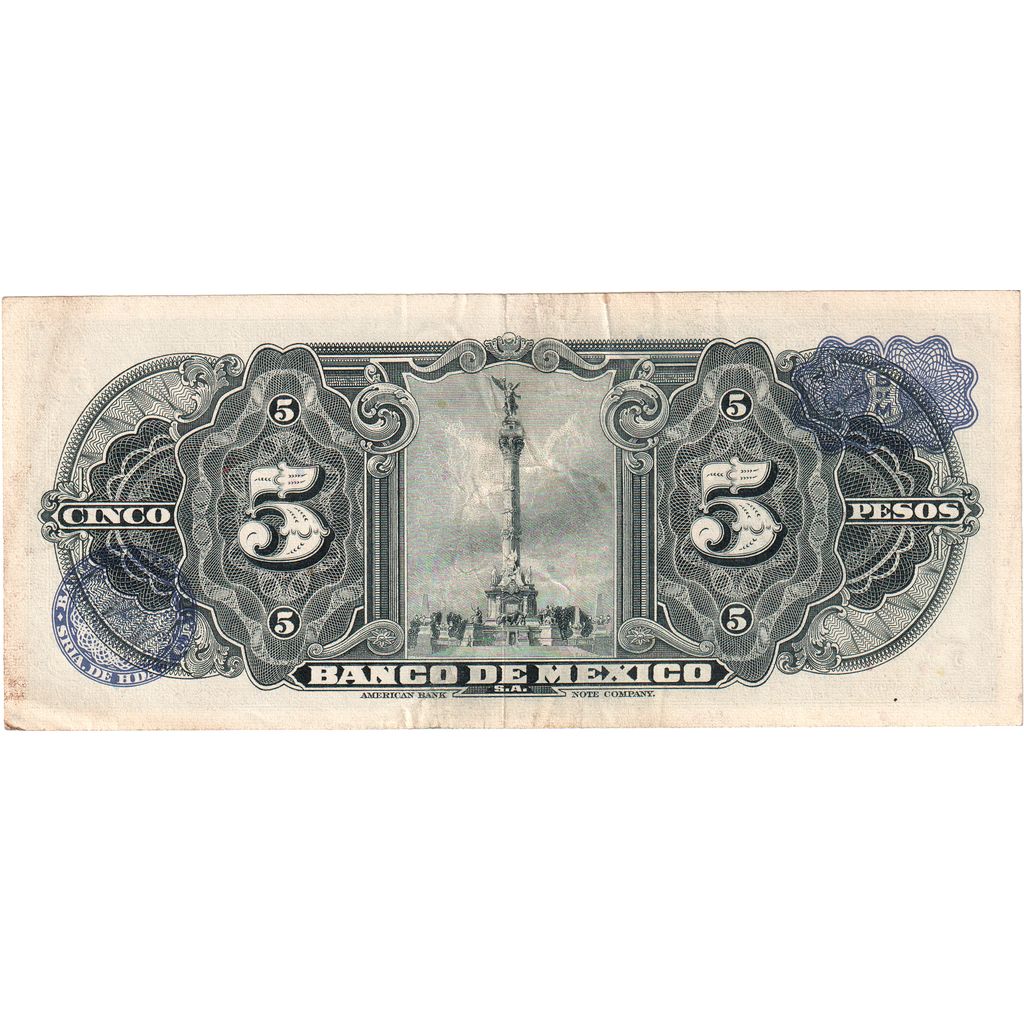 Mexique, 5 Pesos, 1961-11-08, TTB