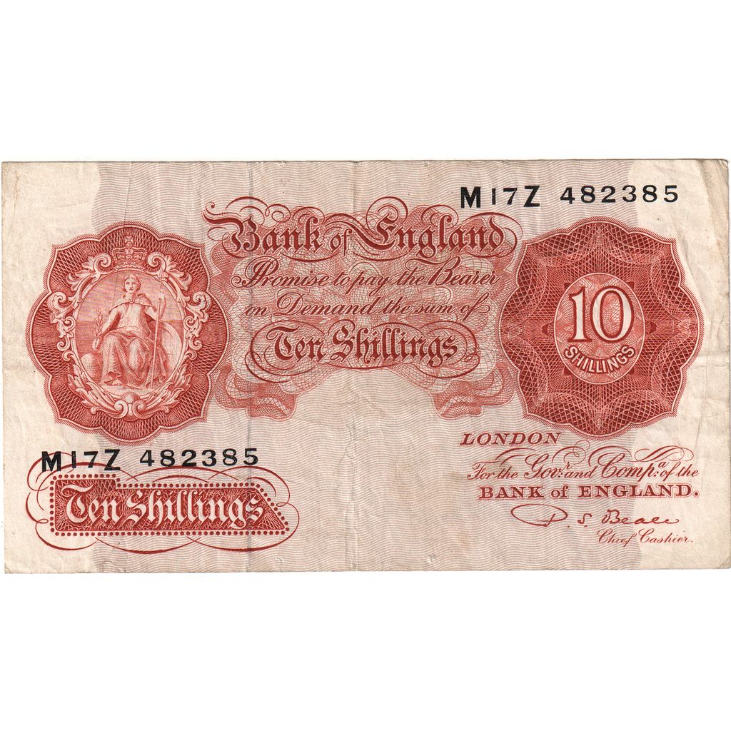 Gran Bretagna, 10 Shillings, Undated (1949-1955), MB