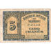 Marruecos, 5 Francs, 1944-03-01, BC+