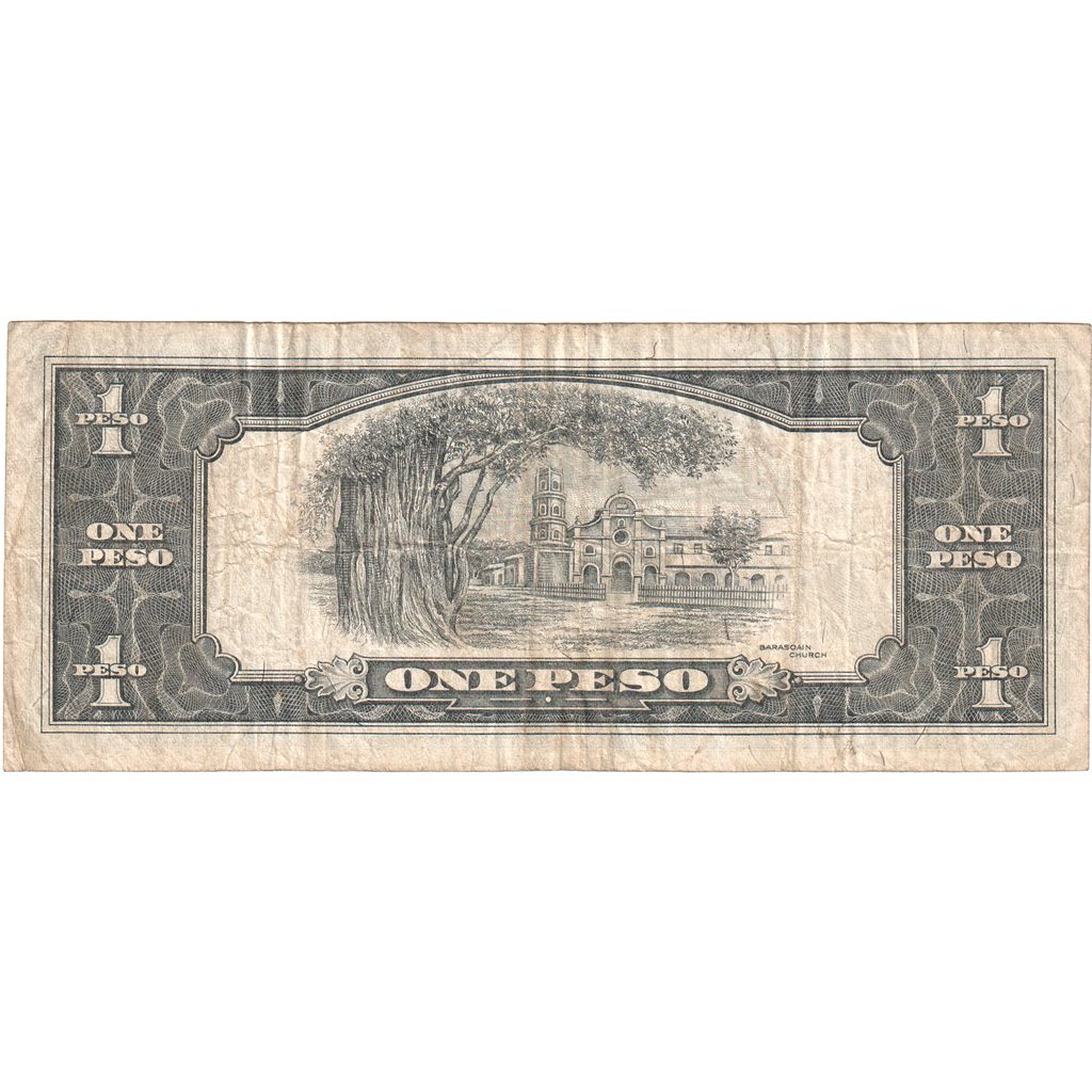 Filipinas, 1 Peso, Undated (1951-1970), VF(30-35)