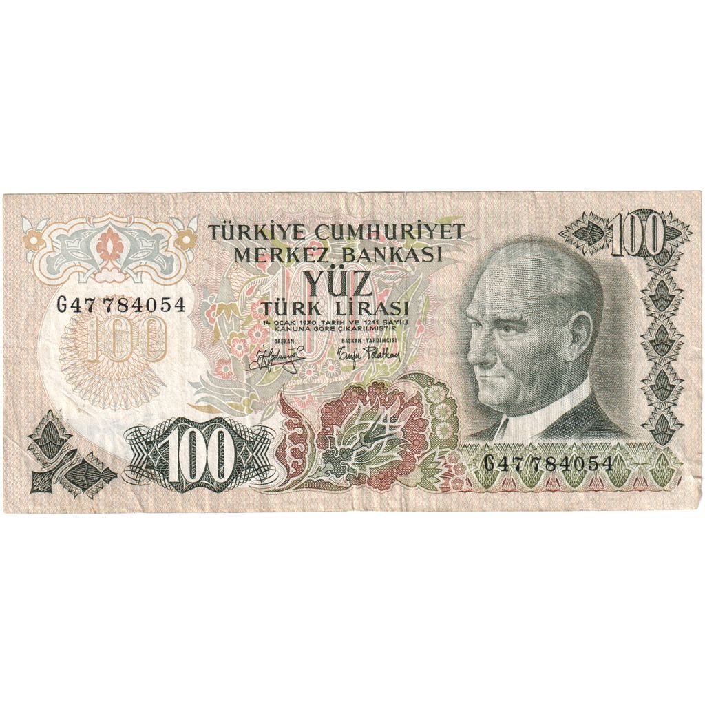Turquía, 100 Lira, 1970-01-14, EBC