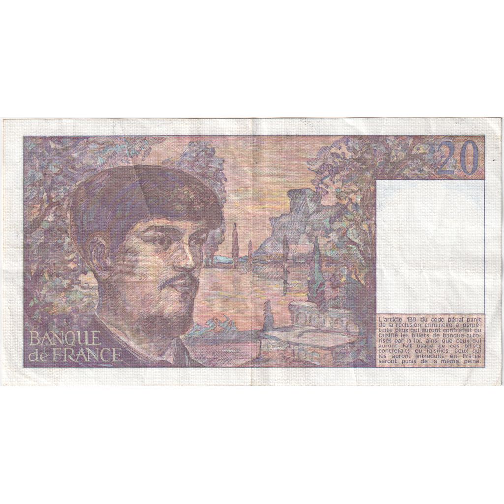 Francia, 20 Francs, Debussy, P.019, MBC+