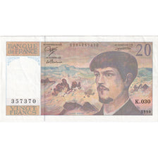Frankrijk, 20 Francs, Debussy, K.030, TTB