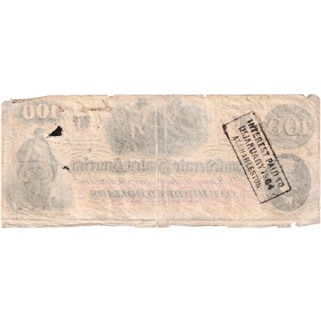 Confederate States of America, 100 Dollars, 1863-01-06, VF(30-35)
