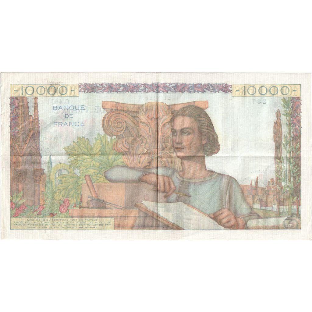 Francia, 10,000 Francs, Génie Français, 1953-04-02, C.4631, BB+