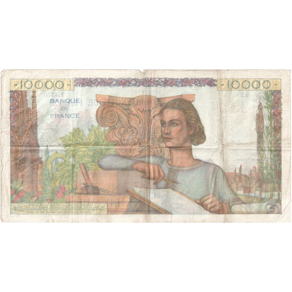 Frankreich, 10,000 Francs, Génie Français, 1953-04-02, T.4570, SS