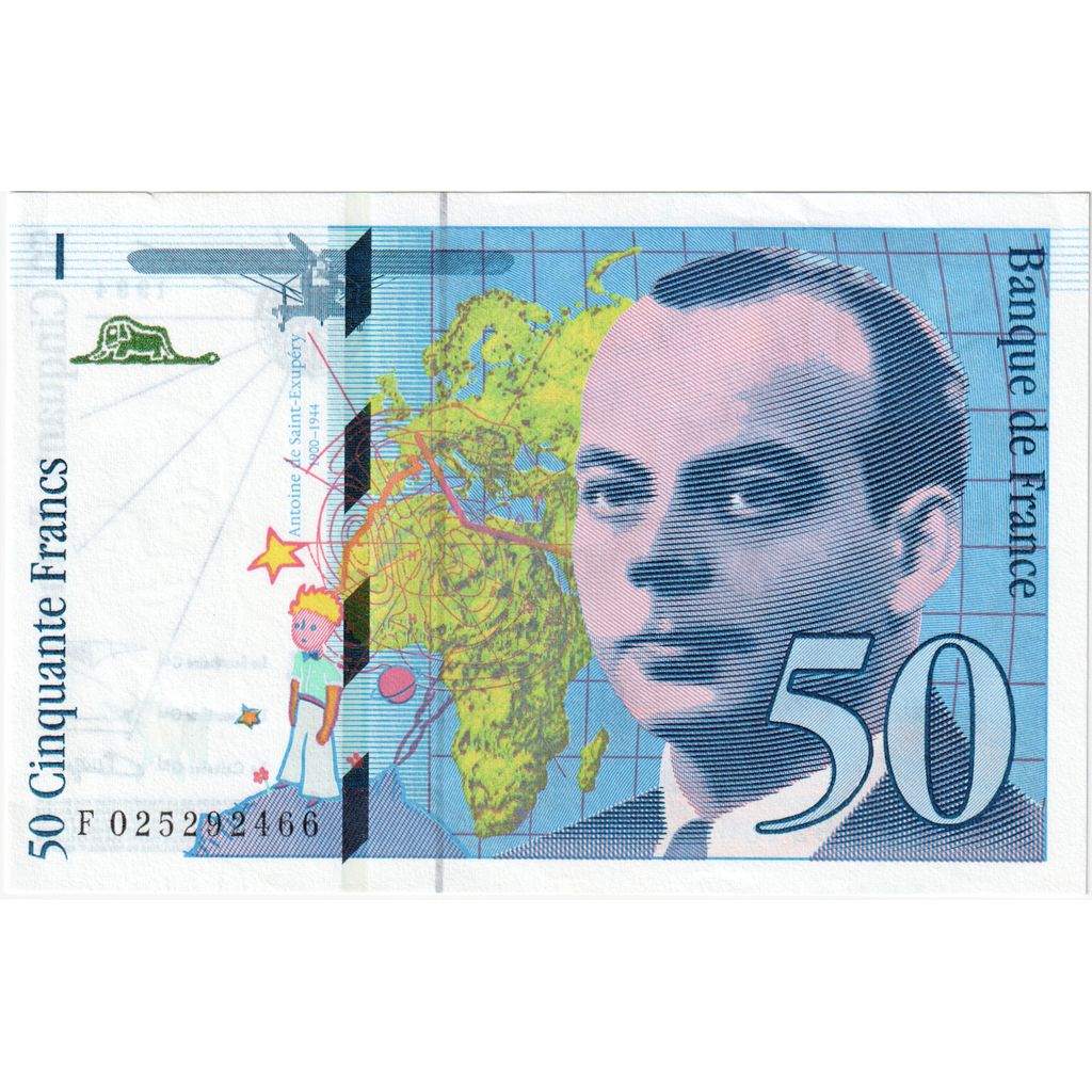 Frankreich, 50 Francs, St Exupéry, 1994, F, VZ