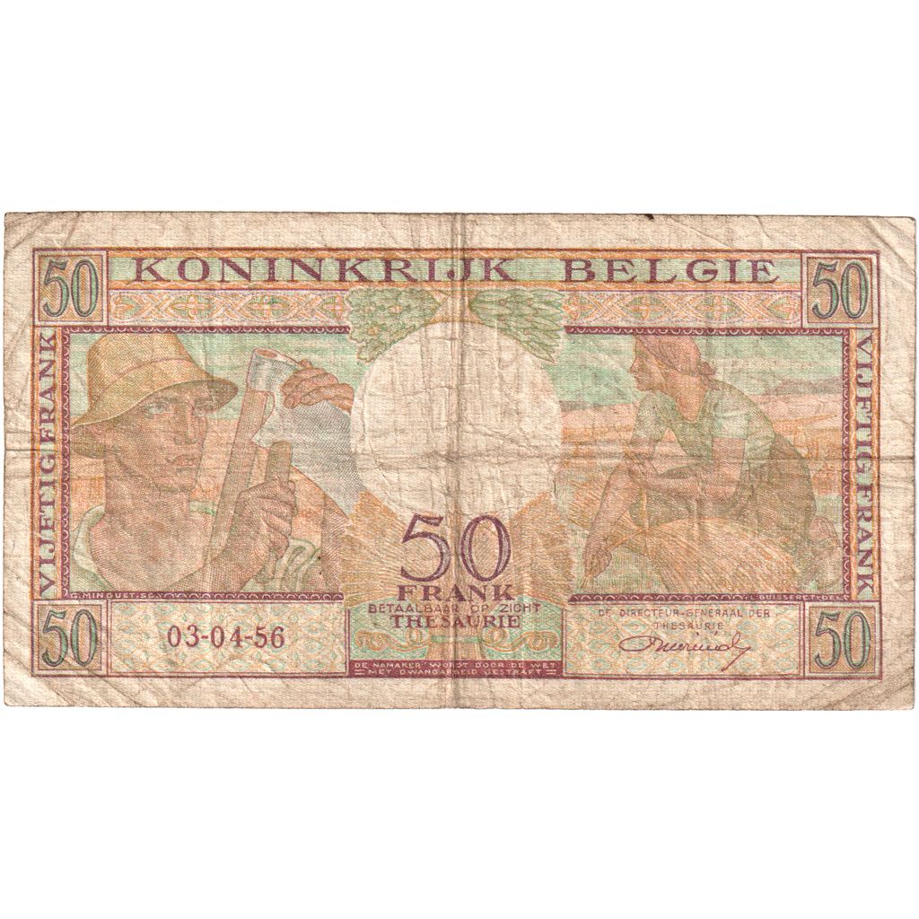 Belgio, 50 Francs, 1956-04-03, MB