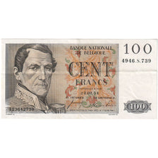 Belgia, 100 Francs, 1954-02-24, AU(50-53)