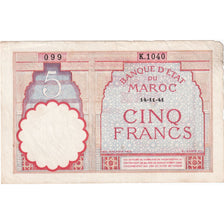 Maroc, 5 Francs, 1941-11-14, TTB