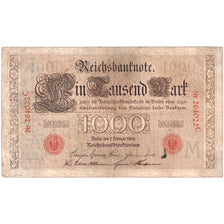 Niemcy, 1000 Mark, 1908-02-07, VF(20-25)