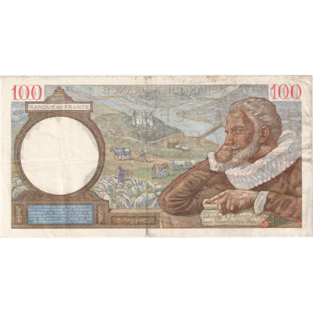 Francja, 100 Francs, 1940-02-08, L.7483, EF(40-45)