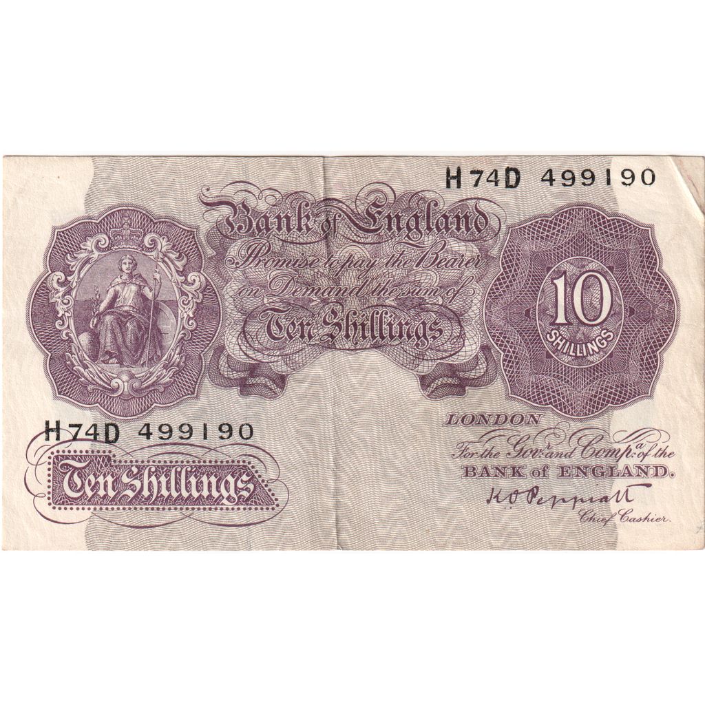 Wielka Brytania, 10 Shillings, EF(40-45)