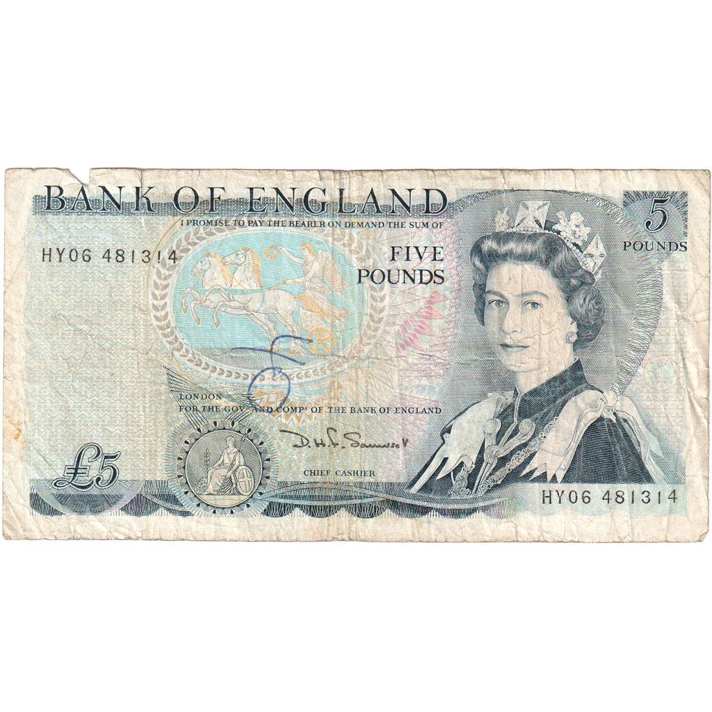 Gran Bretagna, 5 Pounds, MB