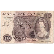Great Britain, 10 Pounds, 1964-1975, VF(20-25)