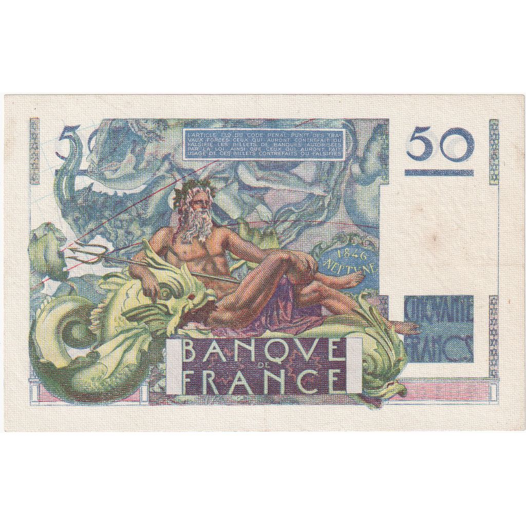 Frankreich, 50 Francs, Le Verrier, 1946-05-31, D.25, SS