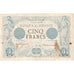 France, 5 Francs, Noir, 1873-03-14, C.2076, F(12-15)