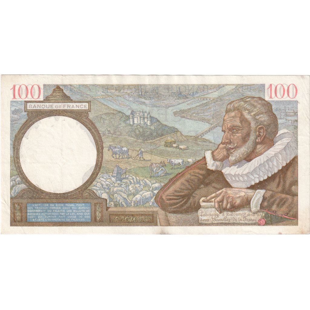 Frankrijk, 100 Francs, Sully, 1939-09-28, E.1990, TTB