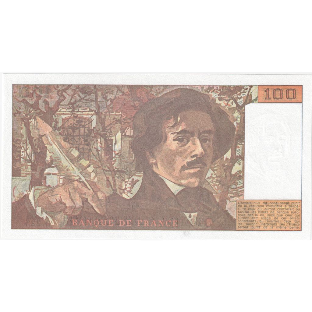 Francia, 100 Francs, Delacroix, 1993, D.225, UNC