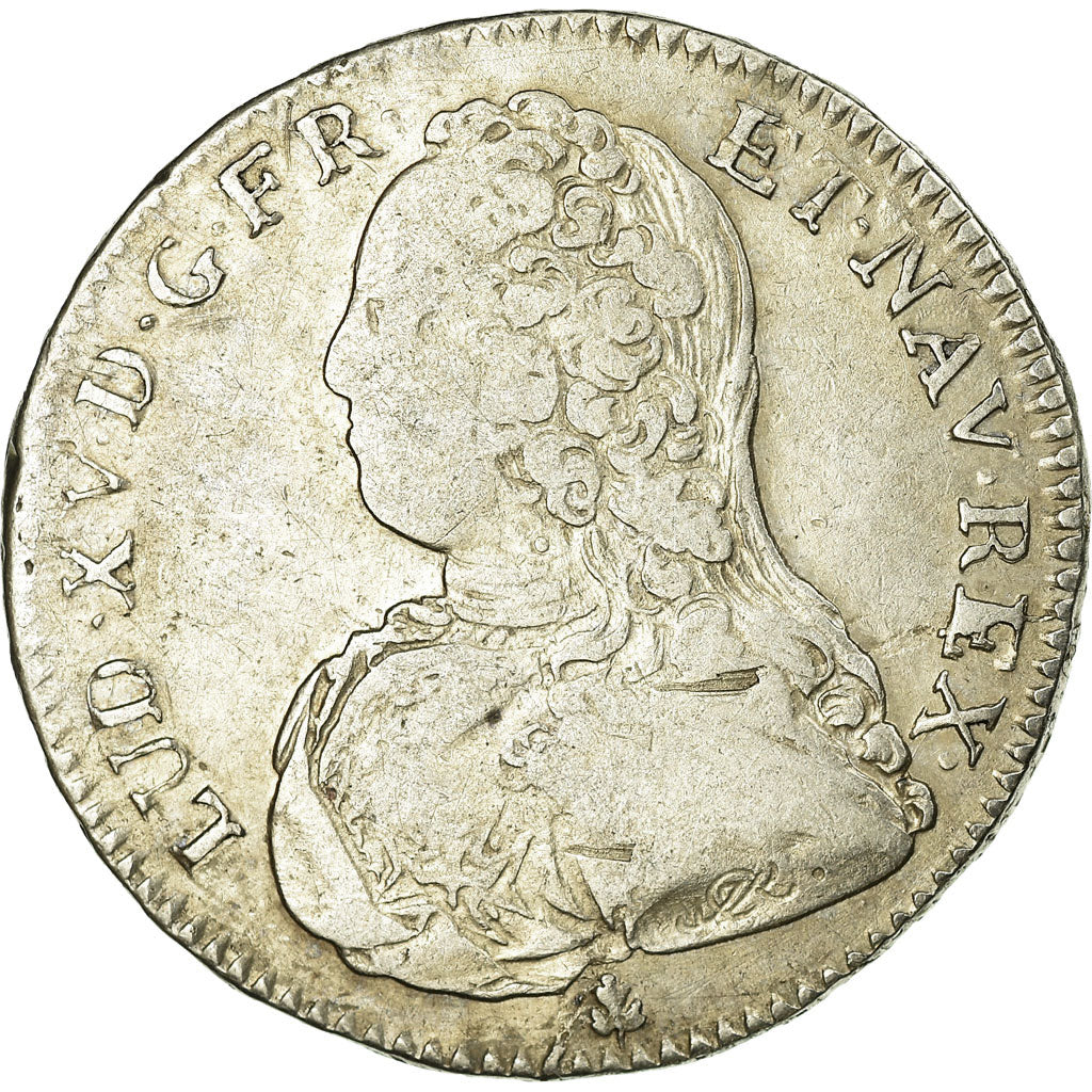 Moneta, Francia, Louis XV, 1/2 Écu aux branches d'olivier, 1/2 ECU, 44 Sols