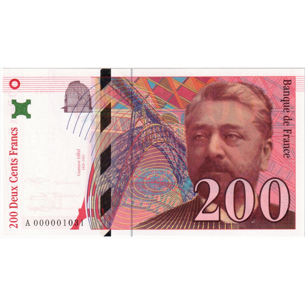 Francia, 200 Francs, Eiffel, 1995, A.000001031, UNC