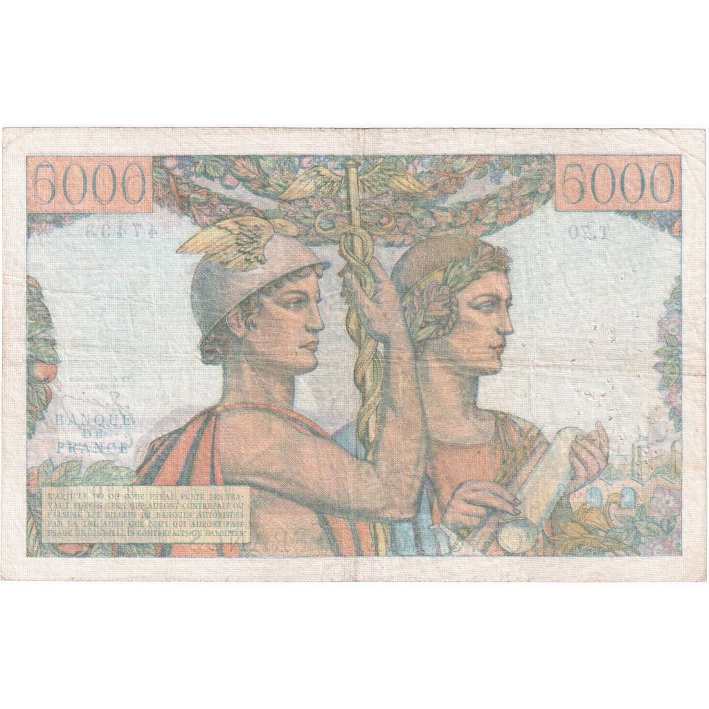 Frankreich, 5000 Francs, Terre et Mer, 1951-08-16, T.70, S