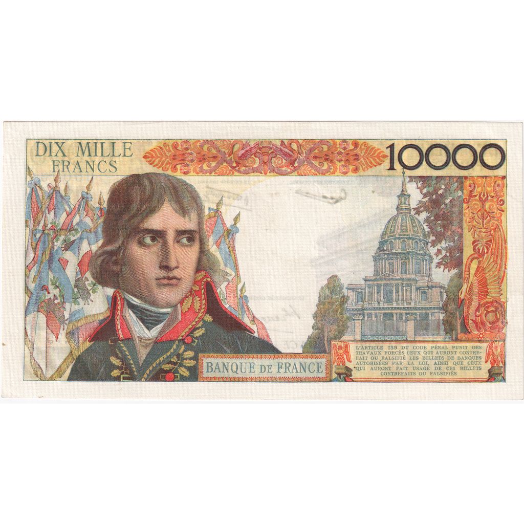 France, 10,000 Francs, Bonaparte, 1957-06-06, J.75, TTB+
