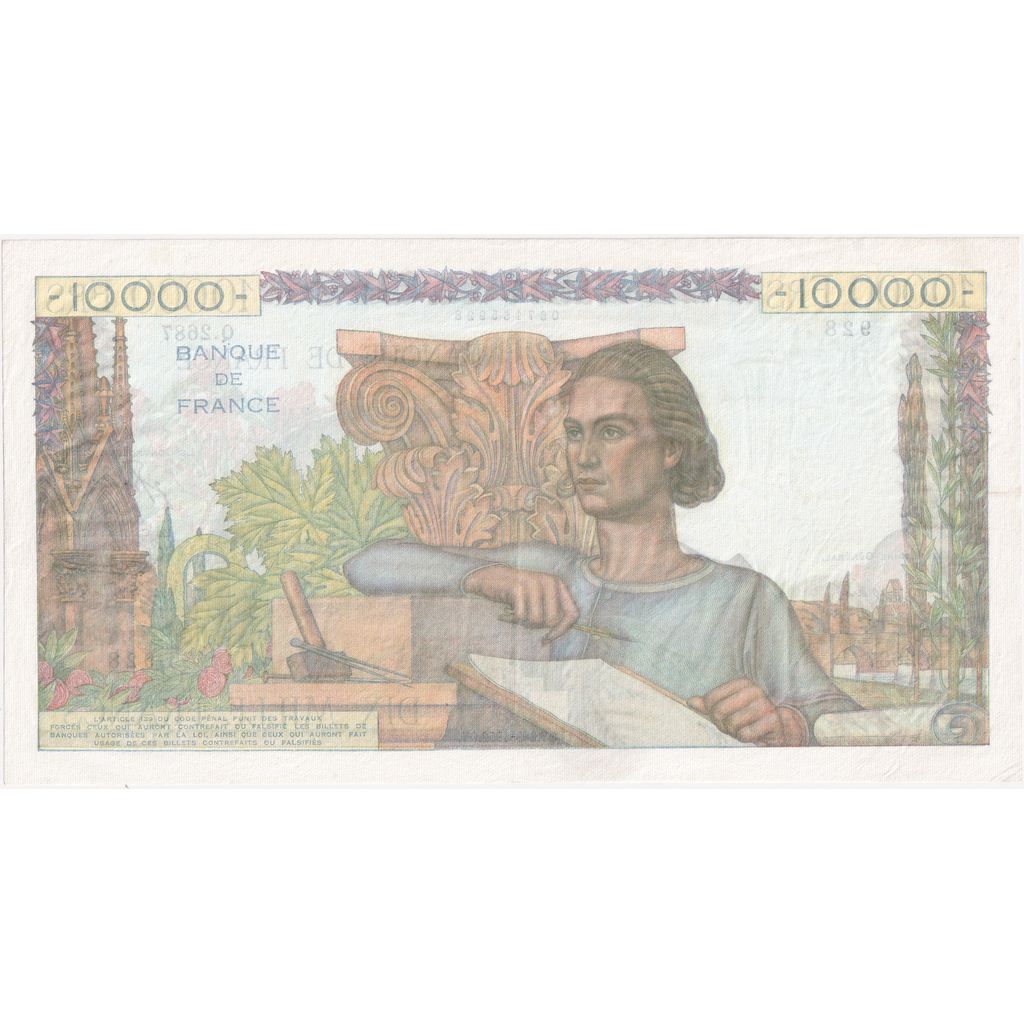 France, 10,000 Francs, Génie Français, 1952-03-06, Q.2687, AU(55-58)