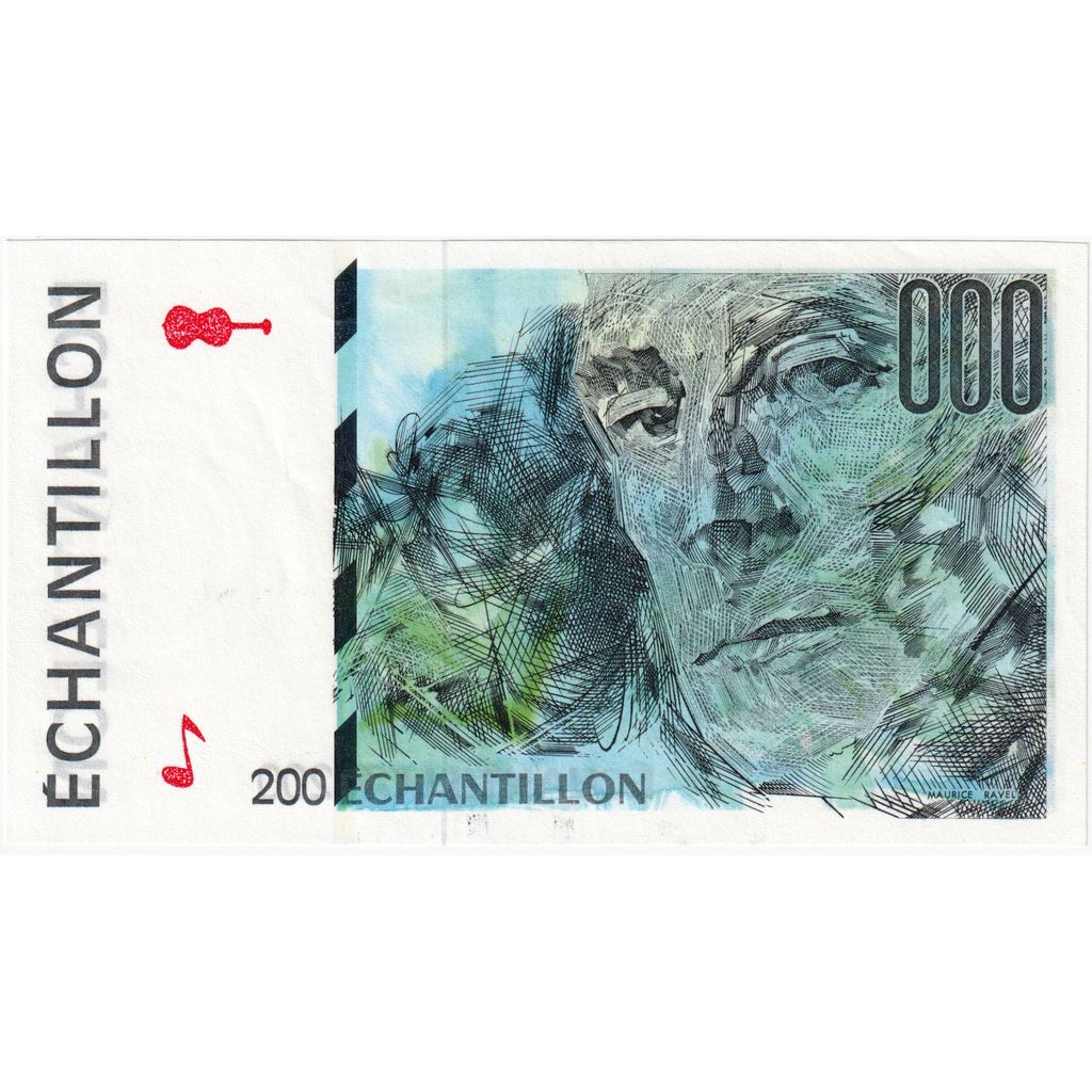 França, 200 Francs, échantillon, UNC(65-70)