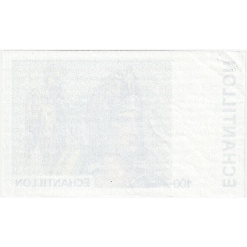 França, 100 Francs, échantillon, EF(40-45)