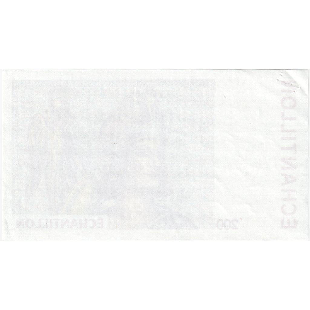 Francja, 200 Francs, échantillon, EF(40-45)