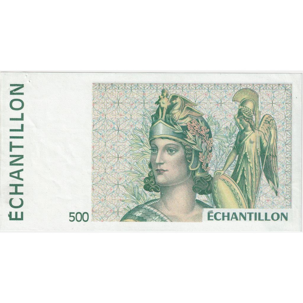 Francia, 500 Francs, échantillon, MBC