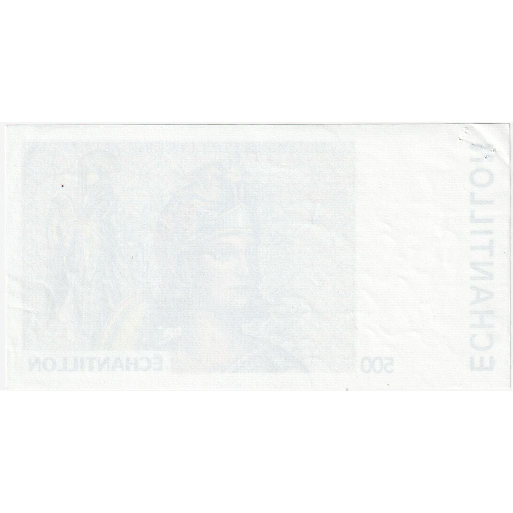 Francia, 500 Francs, échantillon, MBC