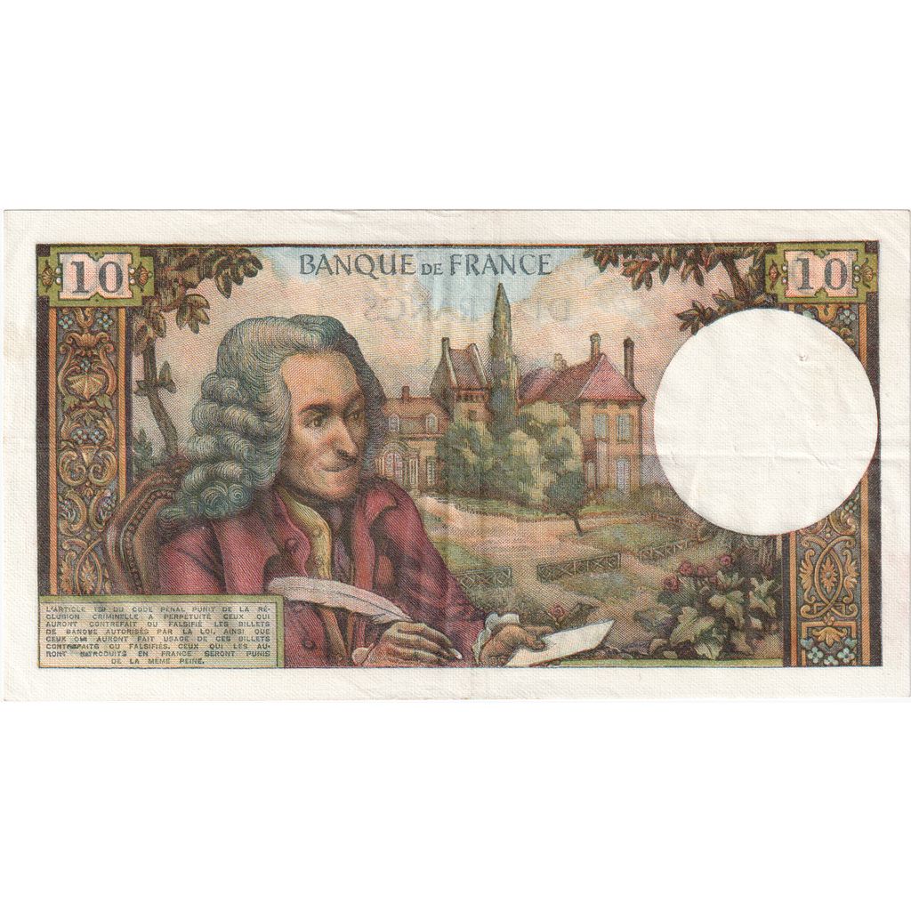 Frankrijk, 10 Francs, Voltaire, 1970-01-08, F.542, TTB