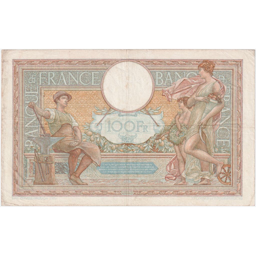 Frankreich, 100 Francs, Luc Olivier Merson, 1939-02-09, P.64390, S