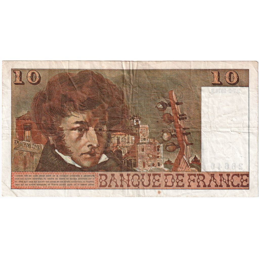 Francia, 10 Francs, Berlioz, 1974-02-07, B.30, BC