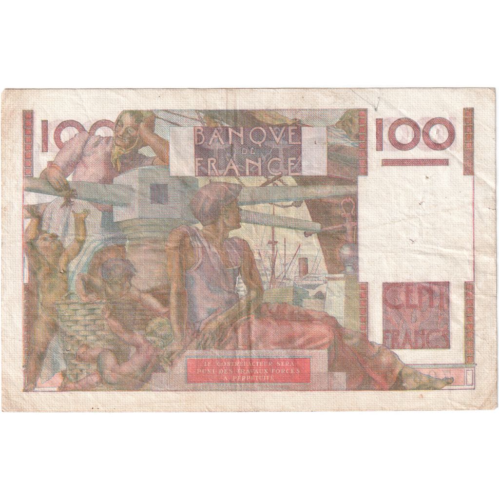 Frankreich, 100 Francs, Jeune Paysan, 1951-11-02, M.416, SGE+