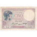 Francia, 5 Francs, Violet, 1933-06-29, S.56482, MB+