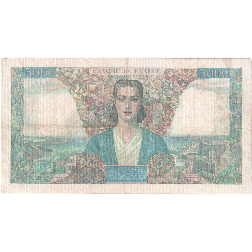 France, 5000 Francs, Empire Français, 1945-06-07, J.681, F(12-15)