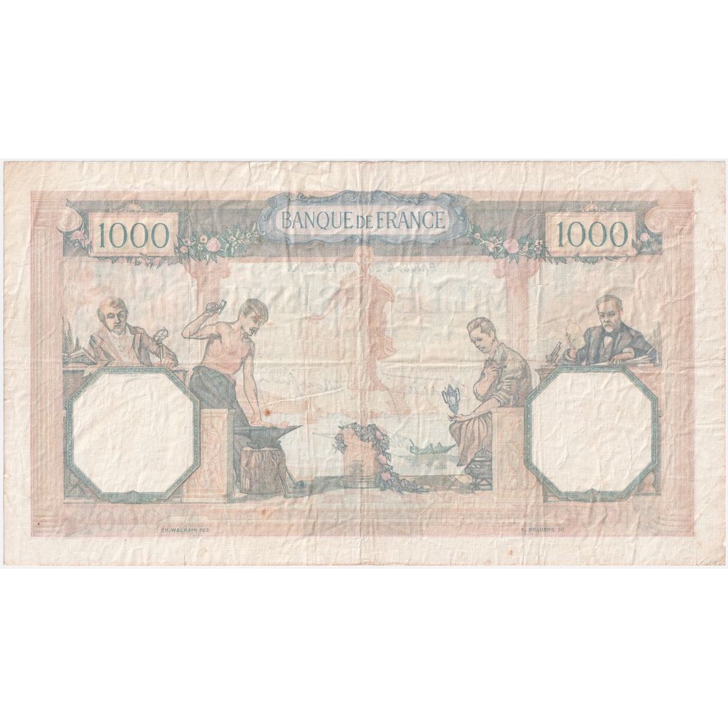 Francia, 1000 Francs, Cérès et Mercure, 1940-06-20, D.10075, MBC