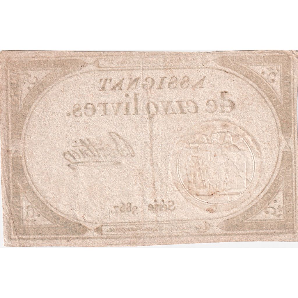 Francia, 5 Livres, 1793, SERIE 3867, BB