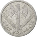 Moneda, Francia, Bazor, 2 Francs, 1943, BC+, Aluminio, KM:904.2, Gadoury:536