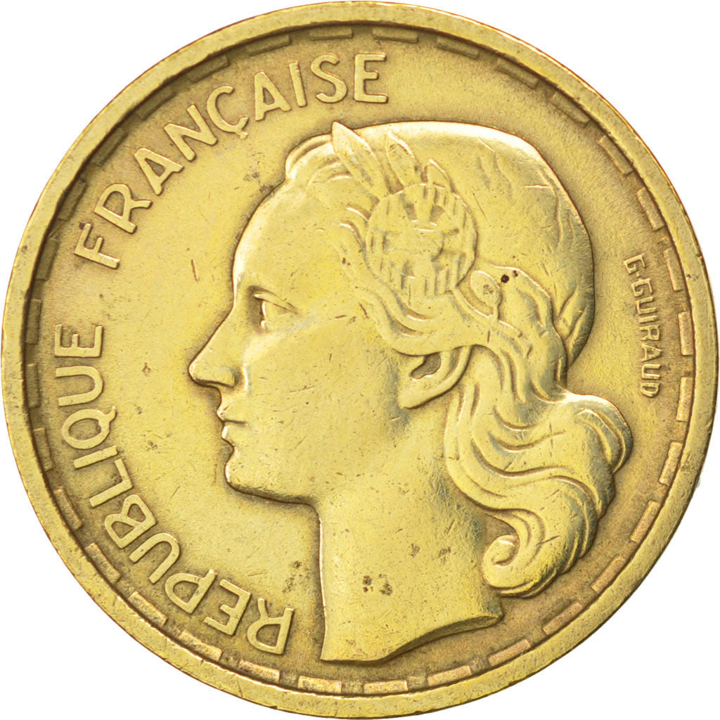 Munten, Frankrijk, Guiraud, 10 Francs, 1950, Beaumont le Roger, ZF