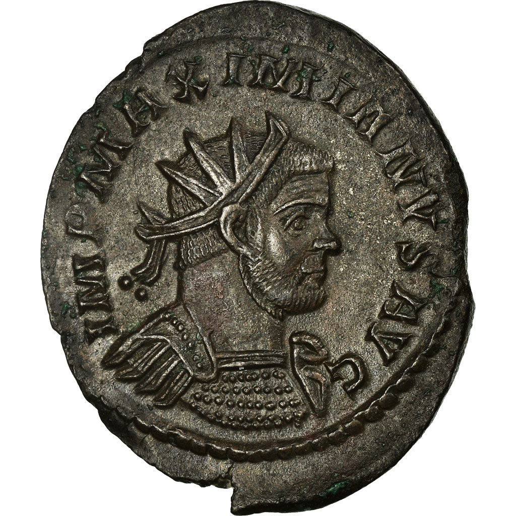 Munten, Maximus Hercules, Antoninianus, Lyons, PR, Billon, RIC:447