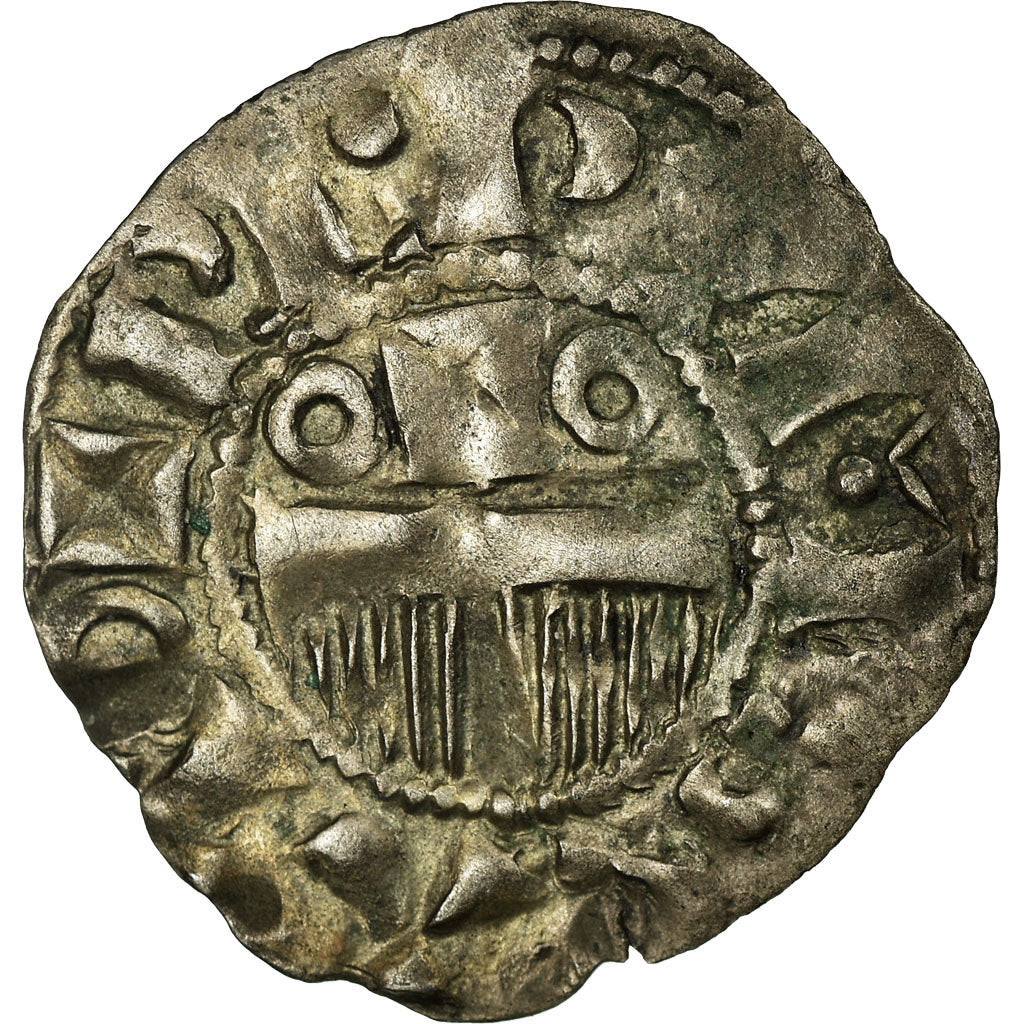 Moneta, Francia, Denarius, BB+, Argento